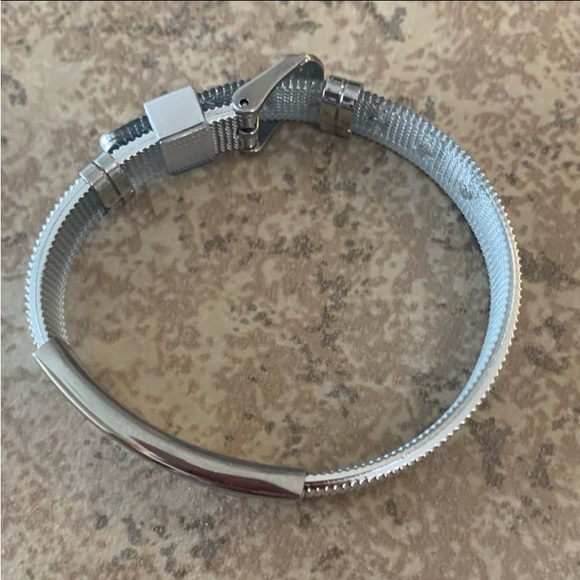 New! Stainless Steel Unisex Emergency Alert Diabetic Bracelet. Silver Tone. - Picture 5 of 9